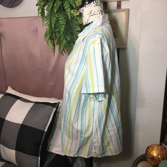 ❤️ Plus Size Style&Co - V neck button down blouse - Picture 4 of 7